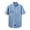 Light Blue, variant on Men's Summer Denim Shirt with Lapel Pocket Solid Washed Short Sleeve for Everyday Casual Wear Lightweight Everyday Shirt for Men Light Blue XXL
