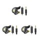 thumbnail image 3 of Sidaley 3.5mm HIFI Auricular Auricular Auriculares Estéreo Sonido Música Dispositivos de escucha Negro Type1 NO1, 3 of 6