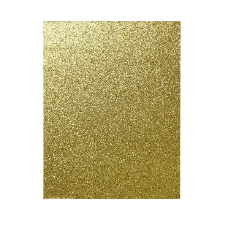 Gold Glitter Cardstock Paper, 8.75 x 11 Sparkly Craft Cardstock, 30  Sheets 