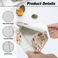 thumbnail image 6 of COEQINE PU Leather Facial Tissue Holder Facial Tissue Dispenser Rectangular Table Dryer Sheet Dispenser 7.95X4.92X4.52 Inch for Nightstand Dining Table Tabletop, Coffee Chocolate Beige, 6 of 7