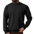 thumbnail image 2 of pstuiky Camisas casuales de manga larga para hombre, Suéter deportivo informal de manga larga con cuello redondo y color liso para hombre top de hombre l, 2 of 9