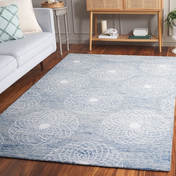 Safavieh Ebony Aria Geometric Area Rug, Blue/Ivory, 5' x 8'