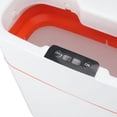 thumbnail image 4 of YAHHU Smart Sensor Trash Can Wall Mounted IPX5 Waterproof Garbage Bin for Bathroom Bedroom Kitchen 15L / 3.96 Gallons Touchless Wastebasket, White, 4 of 5