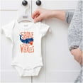 thumbnail image 5 of Shave The Whales Funny Hipster Pun Romper Boys or Girls Infant Baby Brisco Brands 12M, 5 of 6