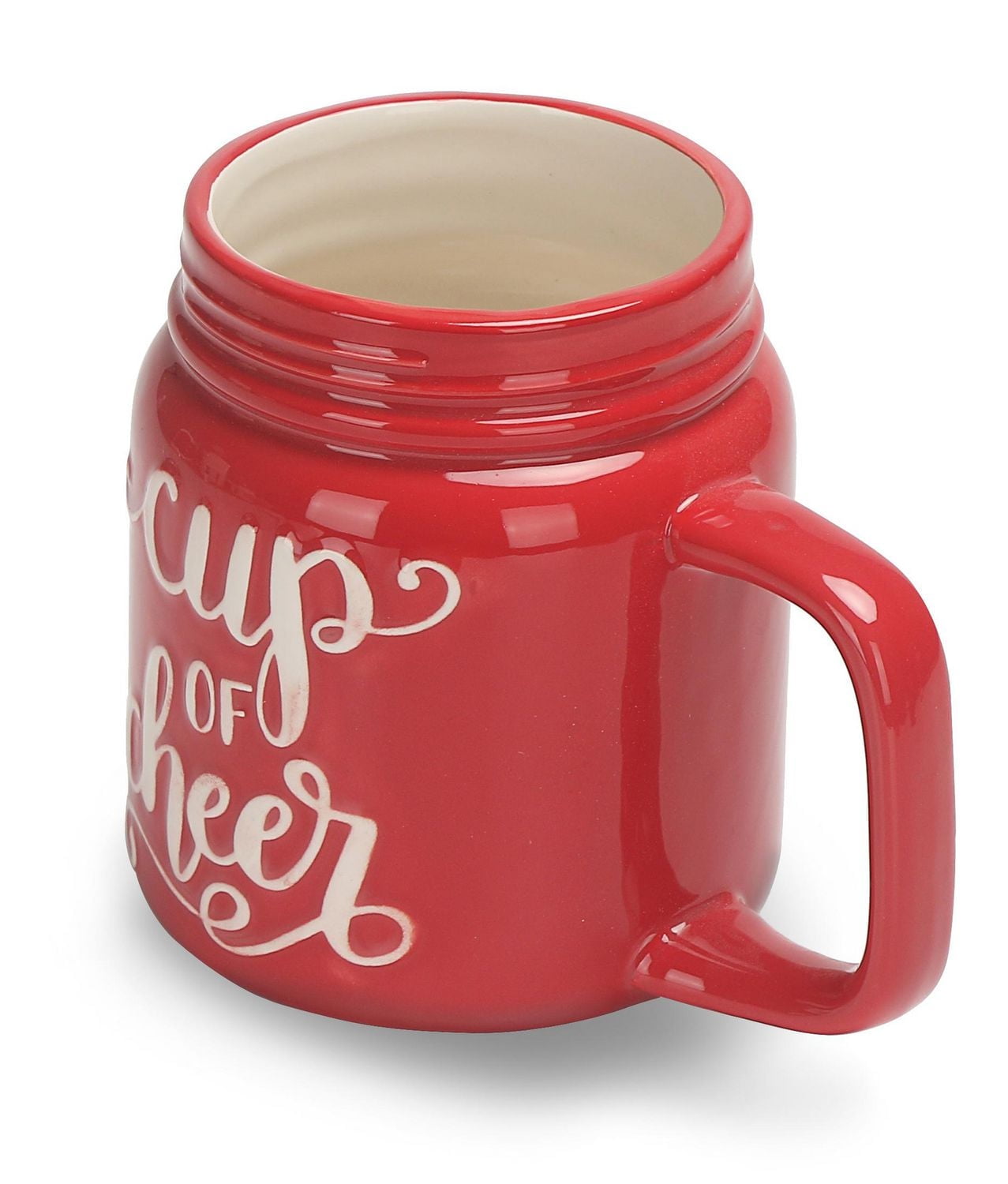 Holiday Time Mason Cup of Cheer Mug, 2-Piece