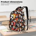 thumbnail image 7 of Yspwyqan Kids Backpack And Lunch Box Set, Flame Soccer Print 4 Piece Backpack Set for Kids Boys, Large Capacity 600D Polyester Bags for Elementary Middle School Travel, 7 of 7