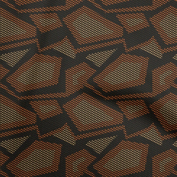 oneOone Viscose Chiffon Orange Fabric Abstract Diy Clothing Quilting Fabric Print Fabric By Yard 42 Inch Wide