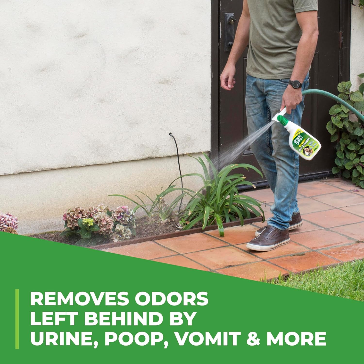 Outdoor Odor Eliminator for Pets, Dogs, 1 gallon Refill - Ideal for Artificial Lawns & Patio, Milky White