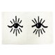 thumbnail image 1 of Furn - Alfombrilla de Baño Theia Diseño Rectangular (Marfil, Negro), 1 of 2