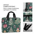 thumbnail image 4 of FORMRS 16" Laptop Bag Carrying Sleeve Case with Handle Travel Shoulder Briefcase, Red Christmas Gingerbread, 4 of 8