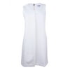 DKNY Women's Single-Pleat Shift Dress (4, Ivory)