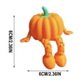 thumbnail image 3 of Halloween Ghost Pumpkin Wizard Resin Ornament - Spooky Cute 3D Printed Figurine for Desktop Shelf Decor, Party Centerpiece & Holiday Gift, 3 of 7