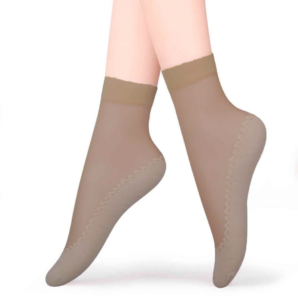 Calcetines de seda helada con fibra magnética, elásticos y moldeadores, para varices, con diseño antideslizante.