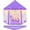 04-Purple Tent with Star Lights and Rug, variant on EVOIONOS Princess Tent for Girls Age 4-7, Princess Tent with Star Lights, Kids Play Tent for Girls Indoor, Princess Castle Playhouse Tent for Toddlers, Purple Princess Toy Tent 55x53 inch
