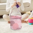 thumbnail image 2 of Bolsa de Almacenamiento para Lanas, Organizador de Almacenamiento para Lanas, Bolso de Barril Portátil, Contenedor, Bolsa de Mano para Tejer, Accesori Rosa, 2 of 8