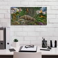 thumbnail image 3 of Epic Graffiti 'Brontosaurus View' by Enright, Canvas Wall Art, 24"x12", 3 of 8