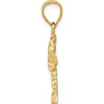 thumbnail image 3 of 14K Yellow Gold Polished Diamond-Cut Palm Tree Pendant (25 X 10) Made In United States k6078, 3 of 6