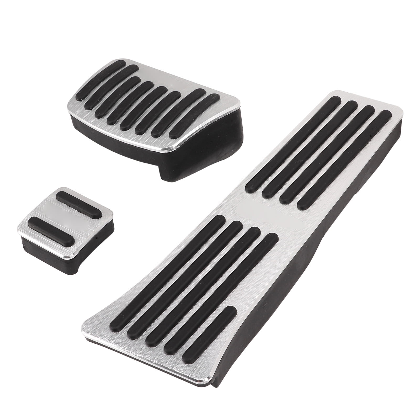 Accelerator Footrest Pedal Cover, Aluminium Alloy Antirust Nonslip Increase Friction Brake Pedal Pad Kit  For Auto