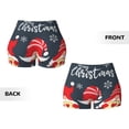 thumbnail image 3 of Rocae Three Cute Christmas Gnomes for Women's Quick-Dry Running Shorts,Ladies Active Athletic Apparel Yoga Workout Gym Running Volleyball Spandex Shorts X-Large, 3 of 9