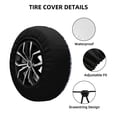 thumbnail image 2 of Naloa Porcelain Chinaware PVC Leather Spare Tire Wheel Cover for Car Truck SUV Camper Trailer Universal Fit many size15 inch, 2 of 6