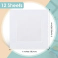 thumbnail image 2 of 12 Pcs Linen Cocktail Napkins 6 x 6 Inch Cloth Cocktail Napkins Washable Linen Hemstitch Napkins for Wedding Bar Beverage Party Valentines Party (White), 2 of 7