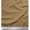 thumbnail image 1 of Soimoi Brown polyester Crepe Fabric Geometrical Star Geometric Decor Fabric Printed Yard 42 Inch Wide, 1 of 5