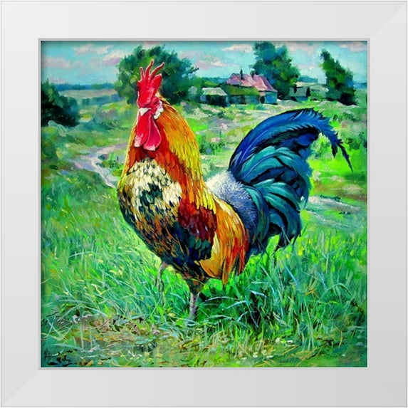 Pautov, Igor 20x20 White Modern Wood Framed Museum Art Print Titled - On the Outskirts