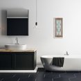 thumbnail image 2 of Stupell Industries Rustic Charm Bath Sign Blue Brown Family Bathroom, 10 x 24,Design by Art Licensing Studio, 2 of 8