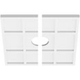 thumbnail image 2 of 16"OD x 3"ID x 5 1/2"C x 1"P Rubik Architectural Grade PVC Contemporary Ceiling Medallion, Two Piece, 2 of 11