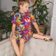 thumbnail image 4 of Balery Colorful Bananas Conjunto de Pijama Infantil de Manga Corta con Estampado – Ropa de Dormir de Algodón Suave-Small, 4 of 6