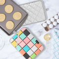thumbnail image 5 of Yayeee Pot Holders Kitchen Heat Resistant with Pocket 7"x9.8" Cotton Oven Cooking Hot Pads, Colorful Checkered Pattern, 5 of 7