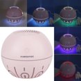thumbnail image 4 of Humidificador de aire eléctrico con luz LED nocturna en forma de bola y carga USB, color rosa, 4 of 14