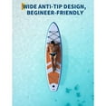 thumbnail image 2 of HELLONE Inflatable Stand Up Paddle Board, 10'6" Paddle Boards with Premium Accessories, Non-Slip EVA Deck, Ultra-Light Carry Bag Pump, SUP for Youth & Adults of All Skill Levels (Orange), 2 of 6