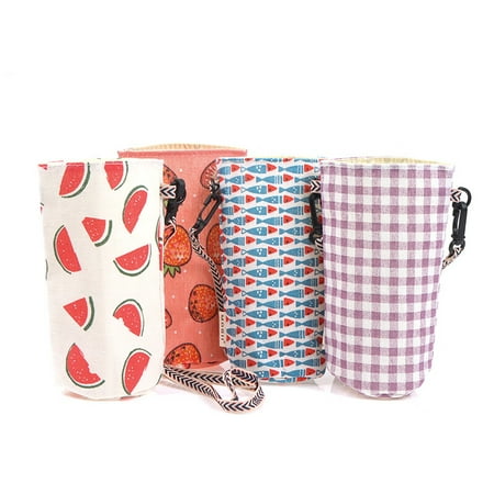 

TimstonoPortable Water Bottle Cover Cup Bag Tote Heat Insulation Flexible