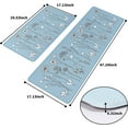 thumbnail image 2 of 2Pcs Kitchen Mat, Cushioned Kitchen Rugs and Mats, Non-Slip Waterproof Comfort Standing Kitchen Floor Mat for Kitchen, Floor Home, Office, Sink 17"x47"+17"x29" (Blue), 2 of 6