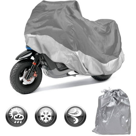 Motorcycle Cover Waterproof Outdoor Motorbike All-Weather Protection, Size (Best Waterproof Motorcycle Cover)