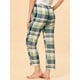 thumbnail image 5 of Pantalones A Cuadros Para Mujer, Ropa De Dormir Con Bolsillos, Cordón De Pierna Ancha, Pantalones De Salón Palazzo Verde M, 5 of 6