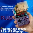 thumbnail image 3 of Handheld Game Console FINGEREVO Miyoo Mini Plus Purple, 3 of 7