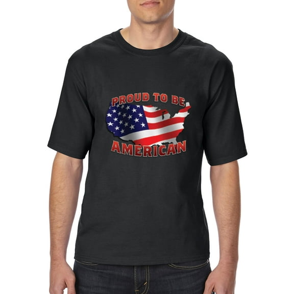Artix - Big Men's T-Shirt - American Proud To Be US Flag