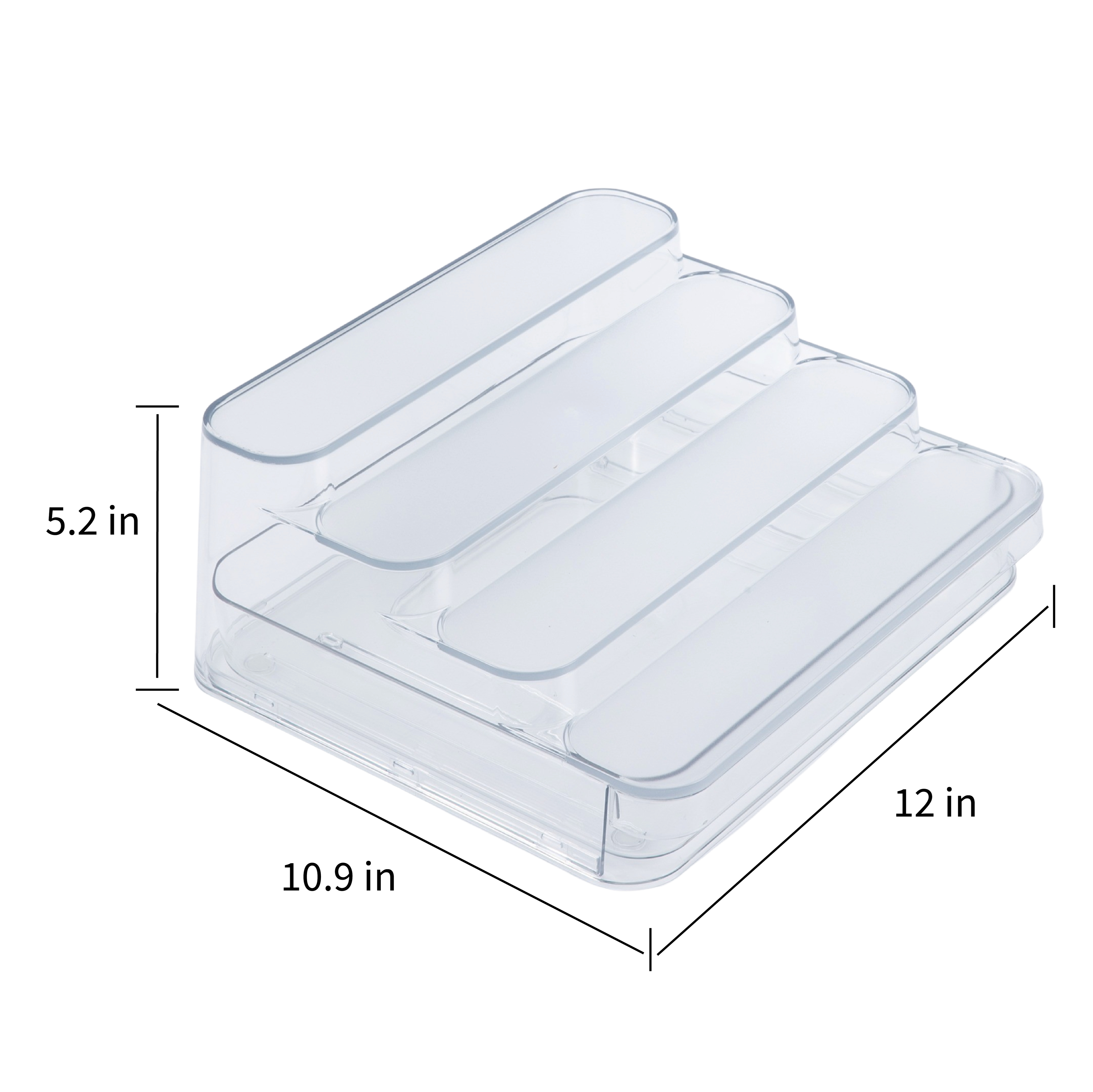 Mainstays Clear 4-Tier Spice Rack With Drawer photo 7