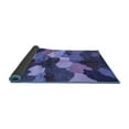 thumbnail image 2 of Ahgly Company Indoor Round Abstract Blue Modern Area Rugs, 7' Round, 2 of 4