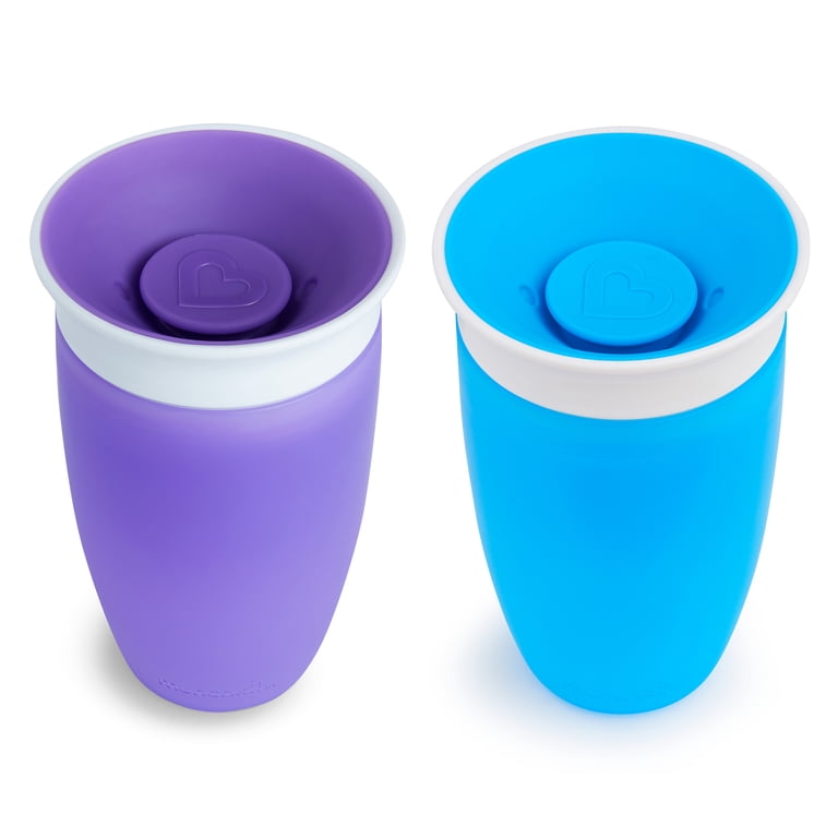 Munchkin, Miracle 360¬∞ Spoutless Sippy Cup, 10 oz, Blue/Purple