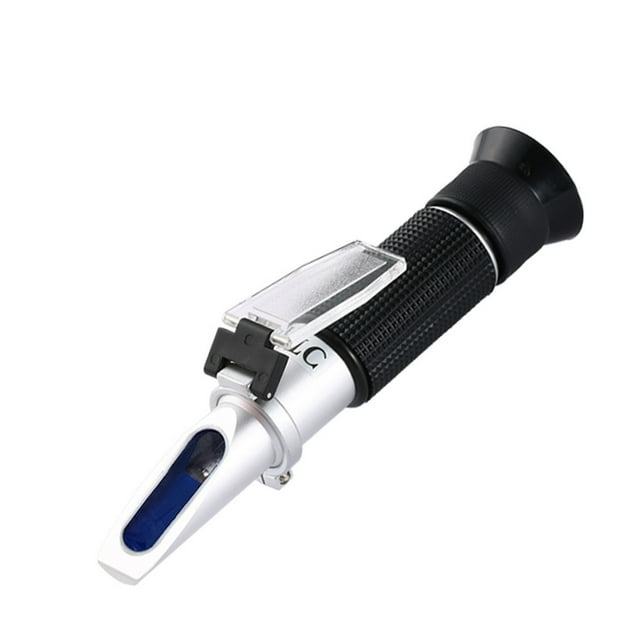 Réfractomètre Portable 3 en 1 pour Raisin et Alcool (Échelles Brix, Baume et W25V/V), Mesure Précise