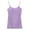 Purple, variant on Women's Cotton Spandex Adjustable Camisole with Built-in Bra - Soft Stretch Undershirt, All Seasons, Machine Washable