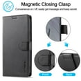 thumbnail image 6 of LC.IMEEKE Leather Case For Google Pixel 10 Pro XL,Premium PU Leather Flip Folio Wallet Case with Card Slot Magnetic Closure Shockproof Kickstand Protective Phone Cases Cover,Black, 6 of 10