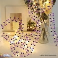thumbnail image 4 of PMU 75 Ft Purple Star Garland – Shiny Tinsel Wire Garland for Christmas, Halloween, Wedding & Birthday Party Decor, Holiday Garlands Ornament for Festive Home Decoration (3pc-25Ft Each), 4 of 7