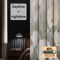 thumbnail image 3 of Watercolor Flowers Blackout Curtains for Bedroom/Living Room, Pinch Pleated Black Out Curtains, Farm Daisies Vintage Street Art Room Darkening Window Drapes with Hooks 2 Panels, 59"x70", 3 of 8