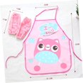 thumbnail image 5 of 3 piezas de agua para niños, bata pequeña con babero, delantal para niños, bata artística para niños pequeños, conjunto de 2 piezas, delantal, bata de dibujos animados, delantal rosa para ni, 5 of 5