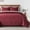 Burgundy-Twin(68" x 86"), variant on Quilt Size Aqua Blue Lightweight For Summer Ultra-soft Microfiber Modern Style Quilted Clouds Pattern Bedspread Quit Set 2 Pieces (1 And 1 Pillow Sham)