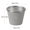 thumbnail image 2 of Vasos para beber de 50 ml portátiles apilables para senderismo pesca escalada gris, 2 of 3